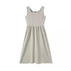 Semir-vestido Midi con textura de retales para mujer, prenda elegante y ajustada, novedad de verano, 2024 - comprar en línea