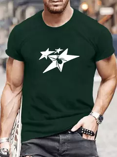 Camiseta estampada de cuello redondo de manga corta de verano para hombre, camiseta cómoda informal, camisetas para hombre, camisetas gráficas para hombre - comprar en línea