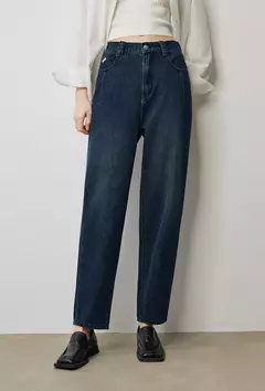 TOYOUTH-pantalones vaqueros para mujer, Vaqueros elásticos de cintura alta hasta el tobillo, bombachos, Otoño, 2024 - comprar en línea