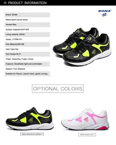 BONA, nuevo estilo Popular, zapatos para correr para mujer, zapatos atléticos femeninos con cordones sintéticos, zapatos para correr para mujer al aire libre - tienda en línea