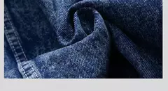 Image of Chaqueta informal de moda para hombre, Top de mezclilla lavada, chaqueta vaquera holgada de talla grande para otoño, chaqueta para hombre