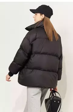AMII minimalista 2024 nueva chaqueta de plumas para mujer abrigo de pan sólido corto mujer calidad moda suelta prendas de vestir exteriores de invierno 12344023 - Eleganzie