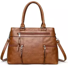 Bolso elegante para mujer, bolsos con asa superior de cuero de alta calidad, bolso de hombro tipo bandolera para mujer, bolso informal grande 2025 en internet