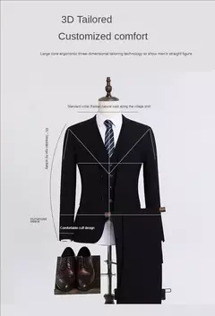 Trajes de boda para hombre, elegantes, 3 piezas, 2 conjuntos completos, chaquetas clásicas, chaleco, pantalones, chaquetas de lujo de alta calidad, trajes formales para adultos 2024 - buy online