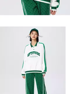 Semir 2024 POLO mujer de gran tamaño letra impresa Color contrastante moda deportiva básica nueva primavera Tops camisa - tienda en línea