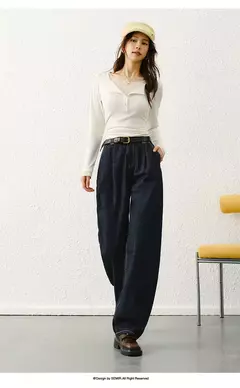 Semir Jeans Mujer Pantalones cónicos sueltos Cómodos 2025 Nuevos pantalones de primavera en forma de plátano que mejoran la altura - comprar en línea