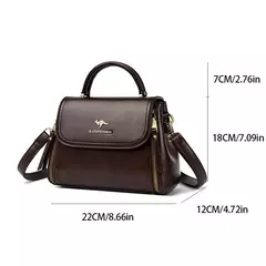 Bolsos con asa superior de cuero suave para mujer, bolsas de mensajero de hombro de diseño lujoso, bolsos y monederos de alta calidad, bolso principal para ir al trabajo