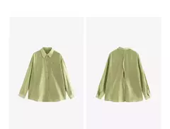 TOYOUTH-Camiseta de Lyocell verde mostaza francesa para mujer, Tops ligeros con protección solar, novedad de verano 2025 - comprar en línea