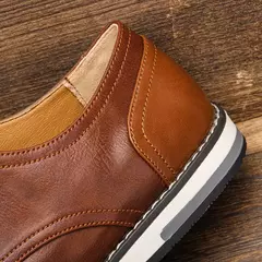 Mocasín de cuero para hombre, moda cómoda, zapatos informales de marca 2024 - comprar en línea