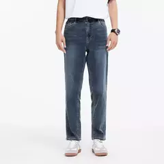 Semir Denim Pants Men 2025 Verano Nuevos pantalones largos clásicos retro de pierna recta