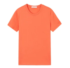 Imagen de Metersbonwe Camiseta de manga corta para hombre, algodón puro perenne, camisetas monocromáticas informales, camisetas de gran oferta