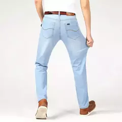 Pantalones vaqueros ajustados de talla grande 28-40 para hombre, pantalones suaves avanzados clásicos informales a la moda, pantalones elásticos que combinan con todo de marca para hombre - buy online