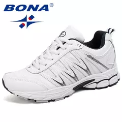 BONA, nuevo estilo novedoso, zapatos para correr para mujer, zapatos deportivos con cordones, zapatos deportivos para correr al aire libre, zapatos atléticos para caminar, zapatillas cómodas para mujer