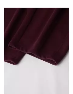 TOYOUTH pantalones de chándal informales de lana para mujer 2024 Otoño e Invierno nueva cintura elástica Ankela pantalones largos de plátano cálidos gruesos rojos - comprar en línea