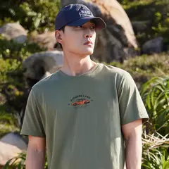 Camiseta de Pioneer Camp para hombre, camisa 2024 de algodón con estampado de moda, ropa de verano para exteriores, ATK01405059, novedad de 100% on internet