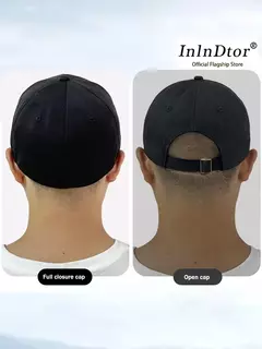 Imagen de Gorra con visera Snapback Gorras, gorra de béisbol ajustada completamente cerrada, gorras de Golf para deportes al aire libre para mujeres y hombres, Hip Hop