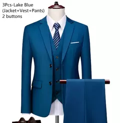 Blazers para hombre, conjuntos de 3 piezas, trajes formales elegantes para boda, chaleco completo de lujo para negocios, pantalones, Abrigos, Chaquetas clásicas on internet