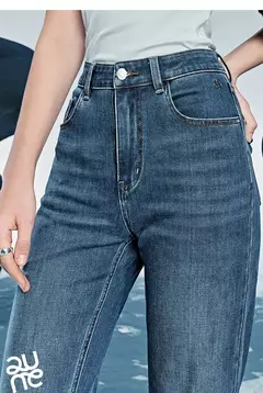 TOYOUTH Jeans de mezclilla para mujer 2025 Primavera Verano Slim Fit alta elasticidad mujeres pantalones largos de cintura baja - tienda en línea