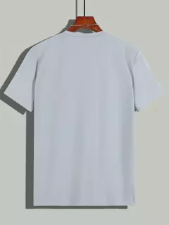 Camiseta holgada de verano 100% algodón con estampado gráfico de corazón de amor para hombre, camiseta deportiva informal ajustada con cuello redondo y manga corta