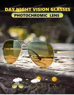 Gafas de sol fotocromáticas polarizadas para hombre, gafas de visión nocturna diurna de aviación para conducir, gafas Anti-UV, gafas de sol masculinas