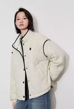 TOYOUTH-abrigo grueso de algodón para mujer, chaqueta elegante con empalme de Color contrastante y cuello de solapa de manga larga para invierno 2024 en internet
