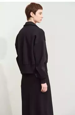 Amii-abrigo corto informal con cremallera para mujer, sudadera holgada de cuello alto, chaqueta deportiva de calle, Otoño, 2024, 12443222 en internet