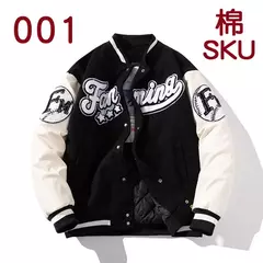 Chaqueta de béisbol con letras estampadas para hombre, abrigo de Hip Hop, ropa de calle bordada, escenario, DJ, Club, Bomber, 2023 - Eleganzie