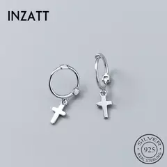Pendientes Cruz de Plata 925 en Oro Rosa – Elegancia Clásica y Sofisticada