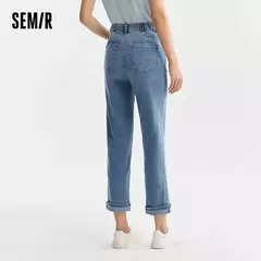 Semir Jeans Mujer Pantalones hasta el tobillo pequeños Verano 2024 Nueva versión Pantalones de pierna recta - tienda en línea