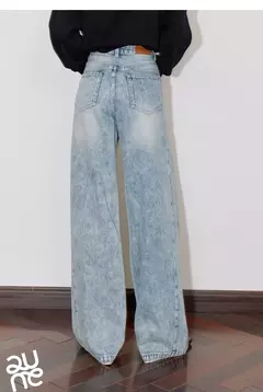 TOYOUTH mujeres Denim Jeans 2024 Otoño Invierno nueva cintura media recta pierna ancha pantalones largos en internet