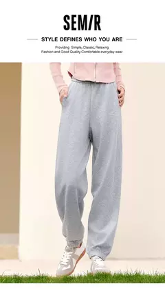 Semir-Pantalones casuales para mujer, pantalón acampanado Simple, alargador de pierna, tendencia Ins, holgado, versátil, largo, Otoño, 2024 en internet