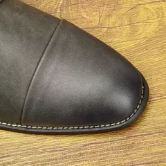Imagen de Botas cómodas de cuero al tobillo para hombres Botas para hombres Marca de moda