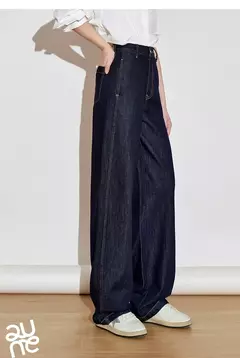 TOYOUTH Jeans de mezclilla para mujer 2025 Primavera Nuevo estilo americano Pantalones largos rectos de pierna ancha - tienda en línea