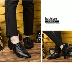 Imagen de Zapatos Oxford elegantes y elegantes, zapatos de hombre de talla grande, zapatos de vestir para hombre, mocasines de vestir de cuero para hombre, zapatos sin cordones para hombre