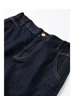 TOYOUTH-pantalones vaqueros de cintura alta para mujer, ropa de calle alta con bolsillo, rectos, novedad de verano, 2024