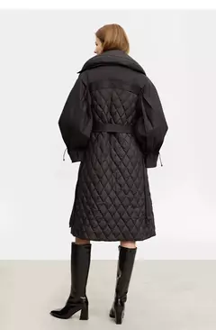 AMII minimalista 2023 abrigos de invierno para mujer, chaquetas femeninas desmontables con cuello largo y cálido Simple y doble botonadura 12324016 - Eleganzie