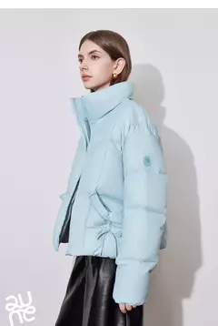 TOYOUTH-abrigo de plumón para mujer, chaqueta informal con cremallera y cuello levantado, plumón de pato blanco 20224, otoño e invierno, 90%