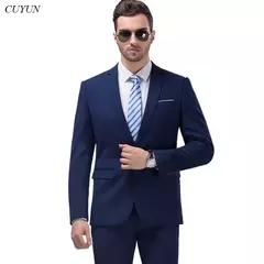 Traje para hombre, boda, elegante, 3 piezas, 2 conjuntos, chaquetas, chaleco, pantalones, Blazers, abrigos formales de negocios para novio, disfraz 2025 - comprar en línea