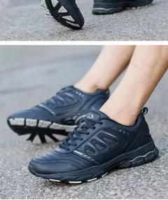 Image of BONA, nuevo estilo, zapatos para correr para hombre, zapatillas para correr al aire libre, zapatillas de senderismo, zapatos atléticos con cordones, cómodos, ligeros y suaves