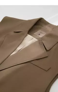 Amii-Chaleco minimalista de otoño para mujer, chaqueta holgada informal sin mangas con abertura con muescas, prendas de vestir a la moda, ropa femenina 12270105