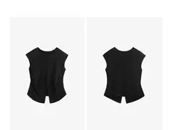 TOYOUTH Camiseta de manga corta para mujer, camisetas nuevas de primavera 2025 8521004