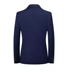 Blazer de moda para hombre, traje Formal profesional ajustado de Caballero de boda, informal de negocios, Color sólido, estilo británico