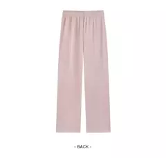 Semir pantalones casuales para mujer, pantalones largos perezosos, versátiles, primavera 2024, nuevos pantalones de pierna ancha adelgazantes y alargados de piernas
