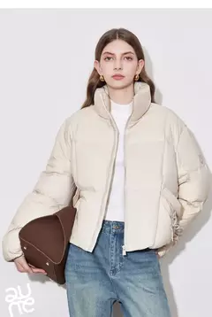 TOYOUTH-abrigo de plumón para mujer, chaqueta informal con cremallera y cuello levantado, plumón de pato blanco 20224, otoño e invierno, 90% - tienda en línea