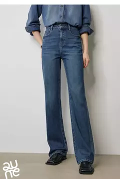 TOYOUTH-pantalones vaqueros de mezclilla para mujer, Vaqueros largos de cintura alta con forma de pera lavada a la piedra, novedad de otoño, 2024 - Eleganzie