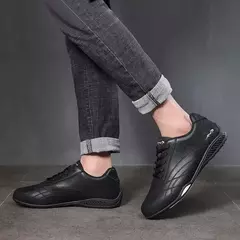 2025 zapatos casuales versátiles para hombres, zapatillas suaves y transpirables, zapatos planos antideslizantes resistentes al desgaste, zapatos de cuero de diseñador de marca Tenis - comprar en línea