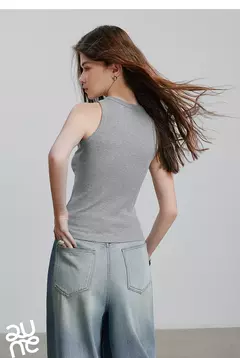 TOYOUTH mujeres camisetas sin mangas 2025 primavera nueva sin mangas Color sólido ropa interior deportiva chaleco Tops - buy online