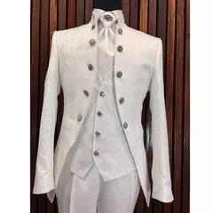 Trajes formales de Jacquard para hombre, chaqueta elegante de boda de 3 piezas, pantalones, chaleco, Blazer, conjuntos completos de alta calidad, traje para hombre, Blazer 2025 - buy online