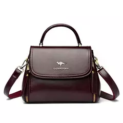 Imagen de Bolsos con asa superior de cuero suave para mujer, bolsas de mensajero de hombro de diseño lujoso, bolsos y monederos de alta calidad, bolso principal para ir al trabajo