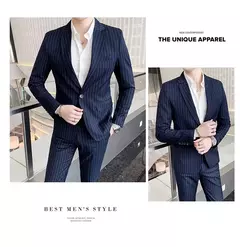 2023Boutique de gama alta nuevos hombres (traje + pantalones) vestido de fiesta de boda británico moda informal de negocios tendencia guapo conjunto de dos piezas - buy online